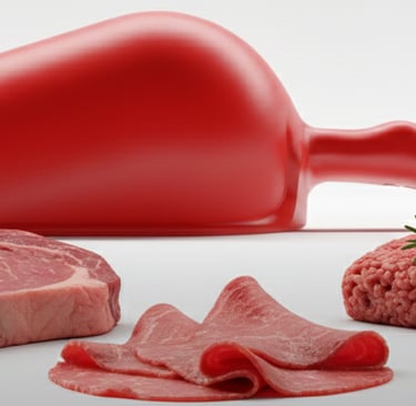 Sessola rossa HACCP per lavorazione carne. Colore identificativo per garantire la sicurezza alimentare.