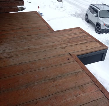 custom picture frame deck