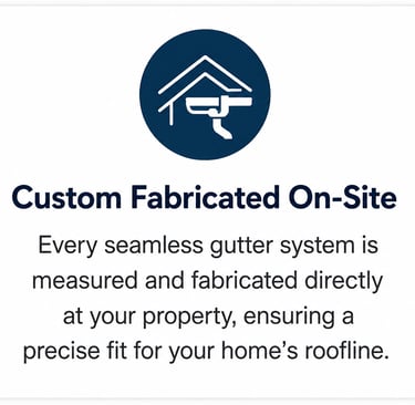 Custom fabricated seamless gutters made on-site for a perfect fit by CYM Contractors in Durham, NC