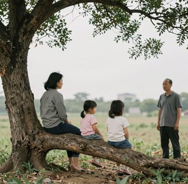 Concert stage with crowd and colorful light display
