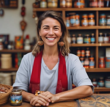 woman wearing black crew-neck shirt