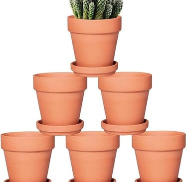 Terra Cotta Pots with Saucer
