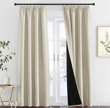  Blackout Pencil Pleat Curtains