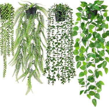 4 Pack Artificial Plants Indoor