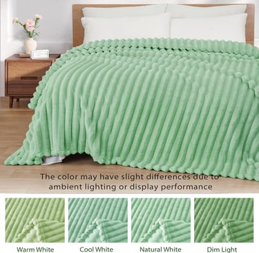 Fleece throw blanket