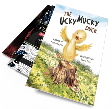 Colorful book covers for publishing using Adobe Illustrator