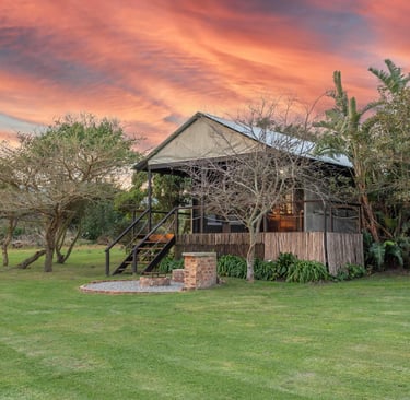 luxury tented lodge at Elevate Fitness Retreats