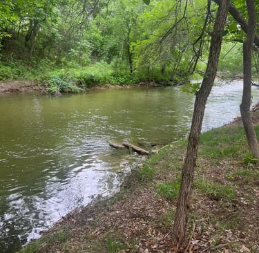 Year-Round Creek - Squaw or Comanche Creek at Glen Rose RV Park