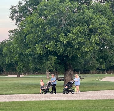 Park like setting mature trees glen rose rv park