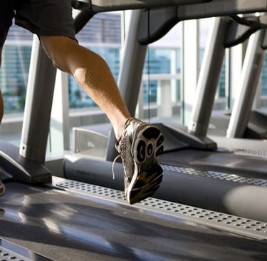 Course à pied sur tapis