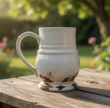 Custom mug, hand made by Meadowlark Mudworks