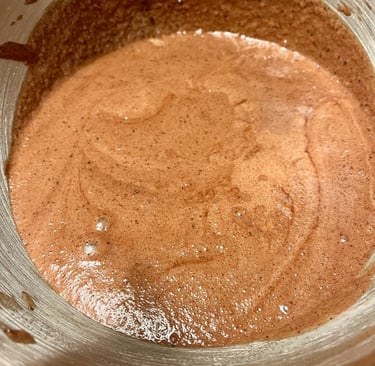 Mélange pour mousse au chocolat. Crédit photo Terres & Graines