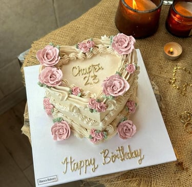 Vintage cake de cumpleaños