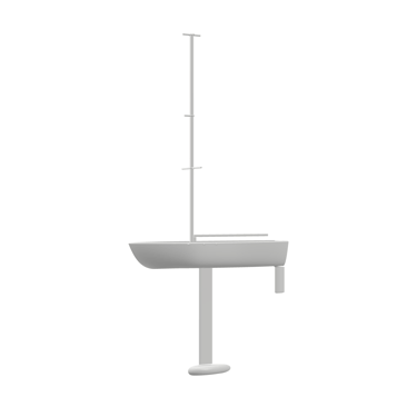 A radio controlled sailboat model for 3D printing