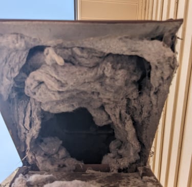 Roof vent for clothes dryer in South Fort Myers