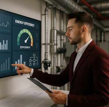 a man in a suit and a tablet computer