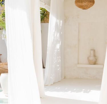 Limestone and Light for the Patio