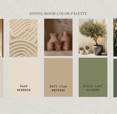 Color Palette Dining Room