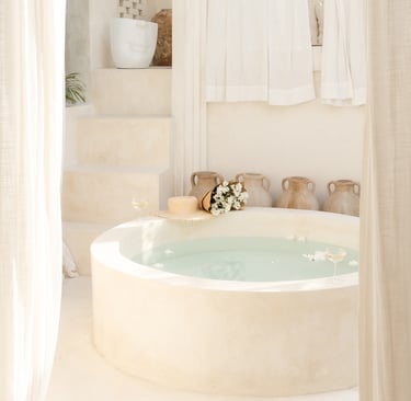 French Mediterranean Bathroom