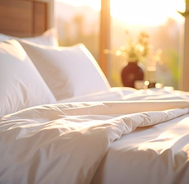 Light in the French Mediterranean Bedroom.