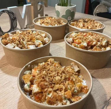 bowls de poulet crousty thaï halal Festi paella agen