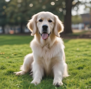 Golden retriever therapy dog