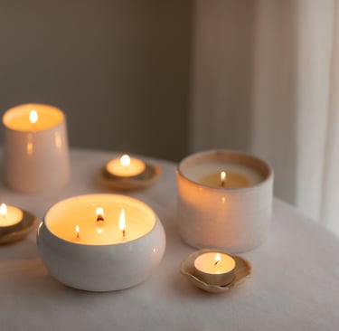 Customized scented candles with and 3 wick