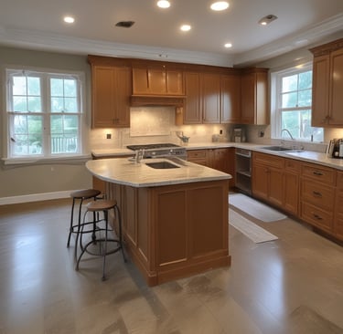 A walk in shower sitting next to a shower head