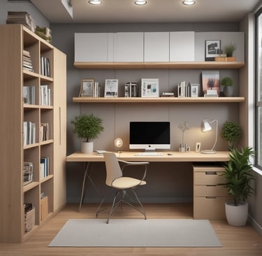 Detailed view of melamine cabinet doors with smooth finish.