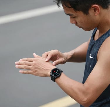 generate image of garmin or watch with harte rate