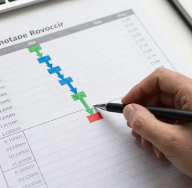 A friendly professional woman at a desk ready to assist with legal and financial advice.