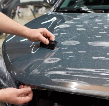 Paint protection film installation in Glendale CA by Elegant Auto Studio