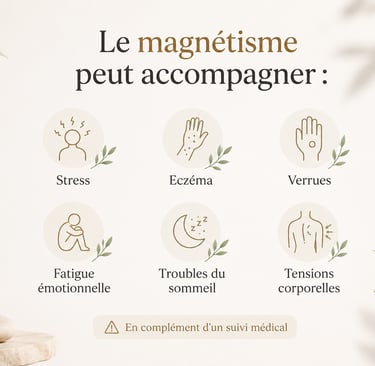 le magnétisme accompagne