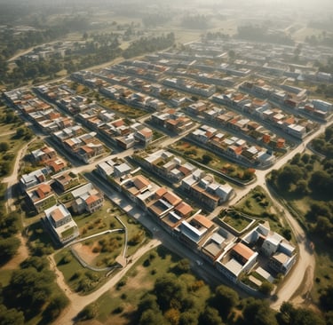 Close-up of data visualization screens showing environmental impact metrics and progress.