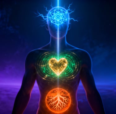 The Triune Intelligence: Harmonizing the Three Brains of the Divine Human