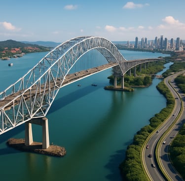 A colorful market scene with local crafts and smiling vendors.