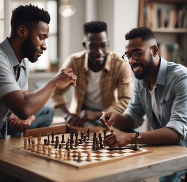 A speaker engaging the audience on stage with a lively backdrop.