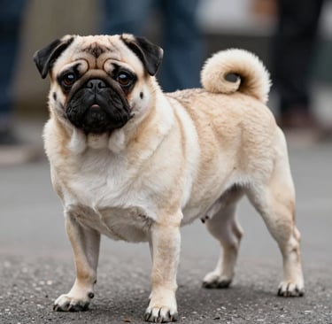 fawn pug on green grass field during daytime