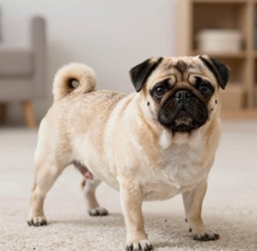 fawn pug on green grass field during daytime