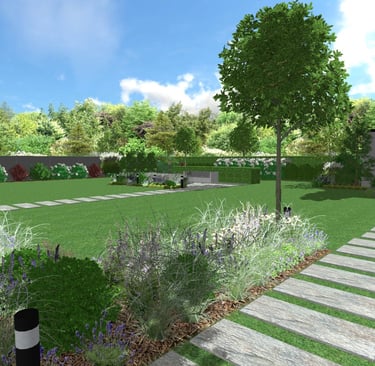 sodoidile.lt sklypo apželdinimo vizualizacija