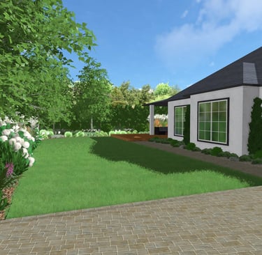 sodoidile.lt sklypo apželdinimo vizualizacija