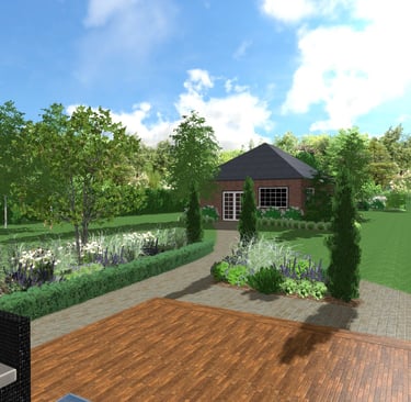 sodoidile.lt sklypo apželdinimo vizualizacija