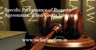 Specific performance law: Sachar Law Firm