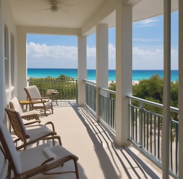 The image depicts the interior of a boutique with neatly arranged clothing on racks along the right side. The floor is made of polished wood, and the walls are adorned with artwork and framed pictures. There are mannequins dressed in various outfits and displays of accessories on tables. The overall setup is elegant and organized.