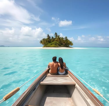 couple on lakshadweep boat
