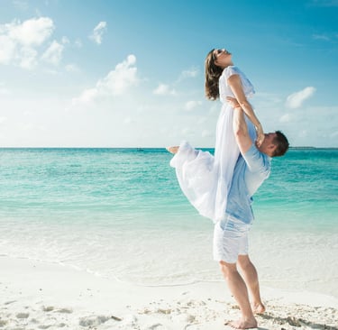couple on beach 