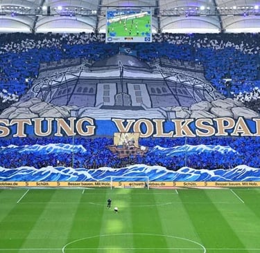 HSV-Fans sorgen für Stimmung im Volksparkstadion Hamburg