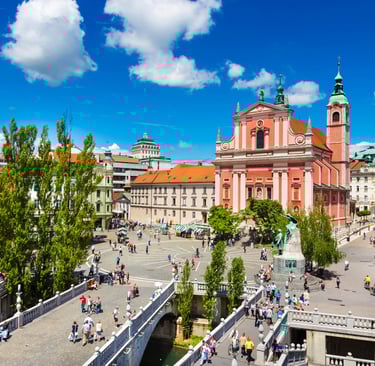 Ljubljana Sehenswürdigkeiten Drachenbrücke