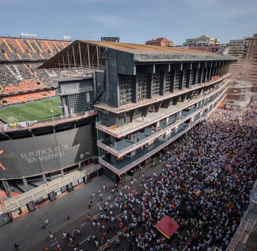 Mestalla-Stadions in Valencia