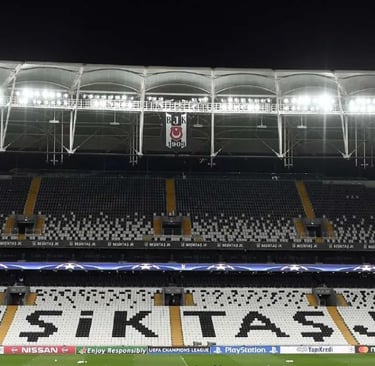 Luftaufnahme des Beşiktaş-Park-Stadions in Istanbul